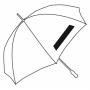 Automatic wind proof umbrella PASSAT, red